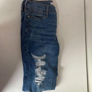 Pacsun Dark Blue Ripped Jegging